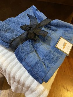 Home Design - Bath Towel Set - 2 pc (Blue)