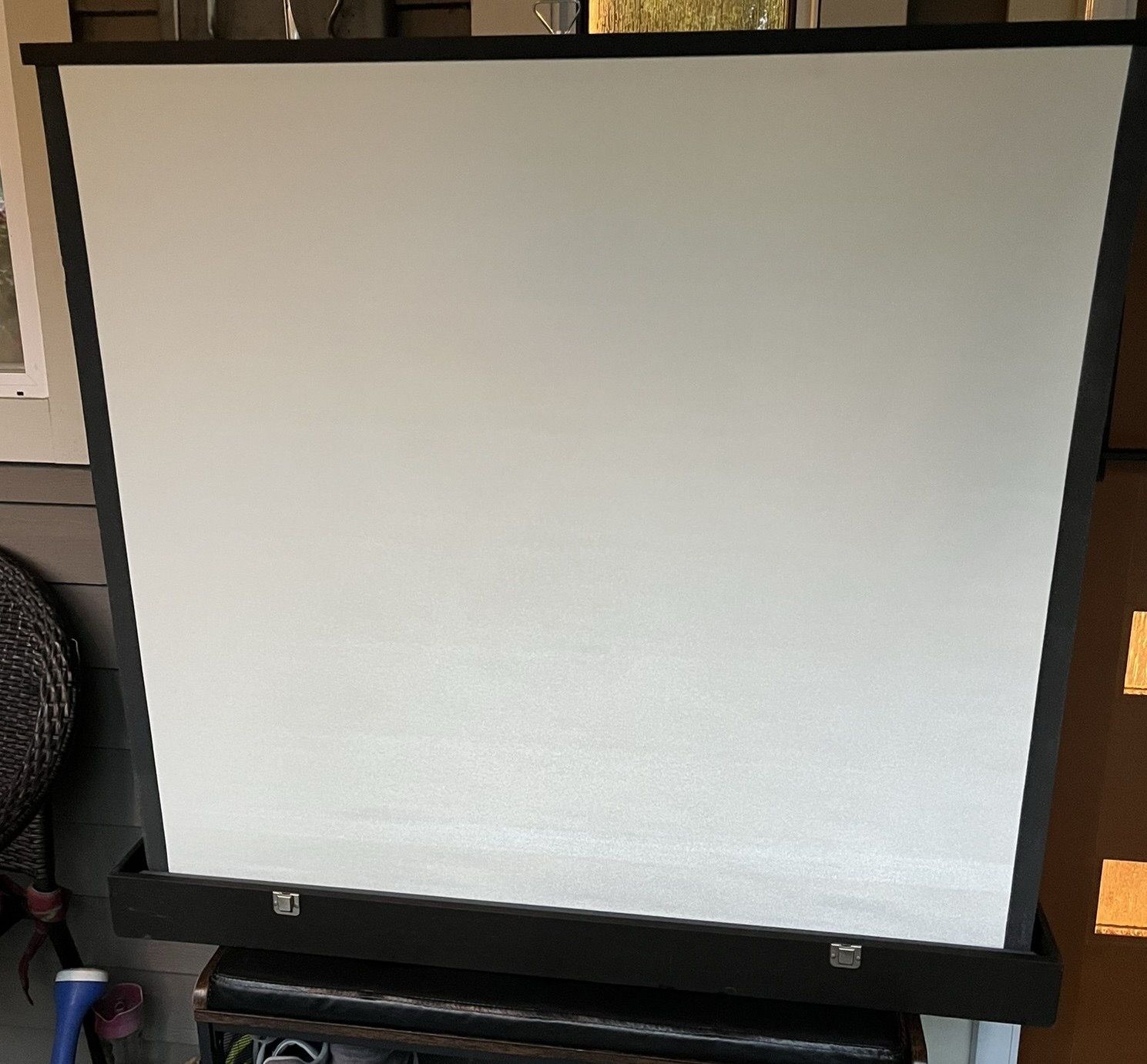 Radiant free standing projector screen 38” X 35”