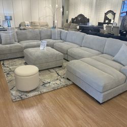 Brand New Extra Large Sectional And Ottoman, Special Cash Price! 