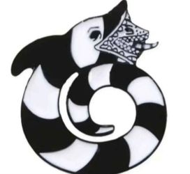 Beetlejuice Sandworm Enamel Pin