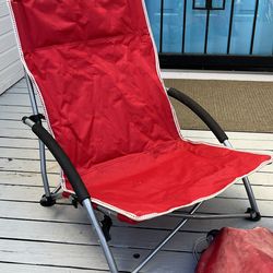 3 Eddie Bauer Low Profile Outdoor Chairs