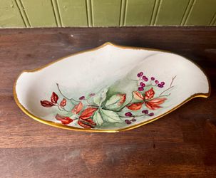 Hand painted divided dish