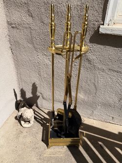 Fireplace tools vintage