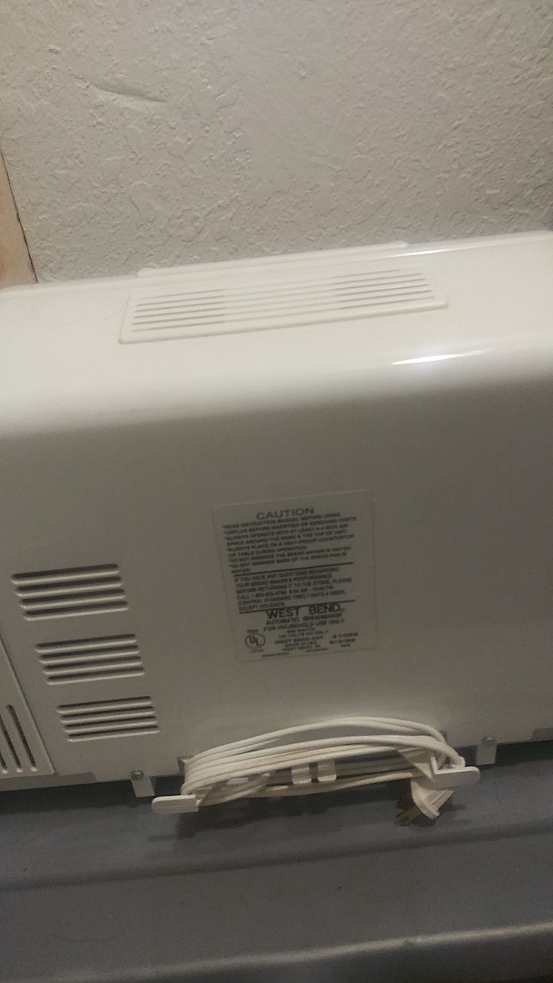 West bend automatic bread & dough maker