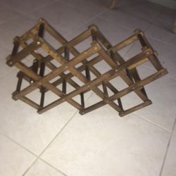 Foldable Mid century Wine Rack