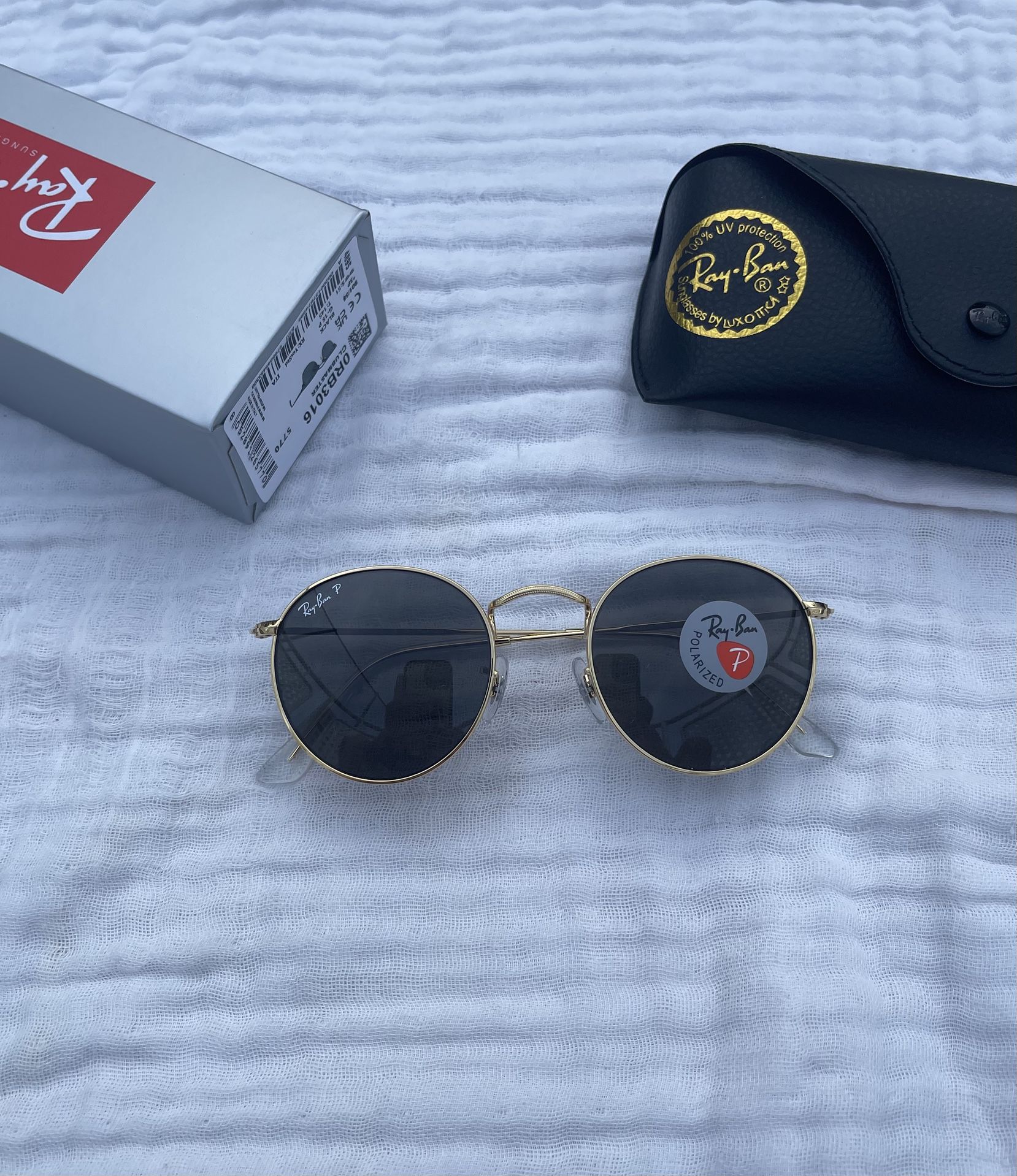 Round 3447 Polarized Lenses Unisex Sunglasses