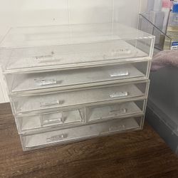 The Container Store Luxe Acrylic drawers, Luxe Jewelry Drawers and Pen And Pencil holders