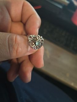 Retired James Avery Spanish Lace Size 7 Aqua