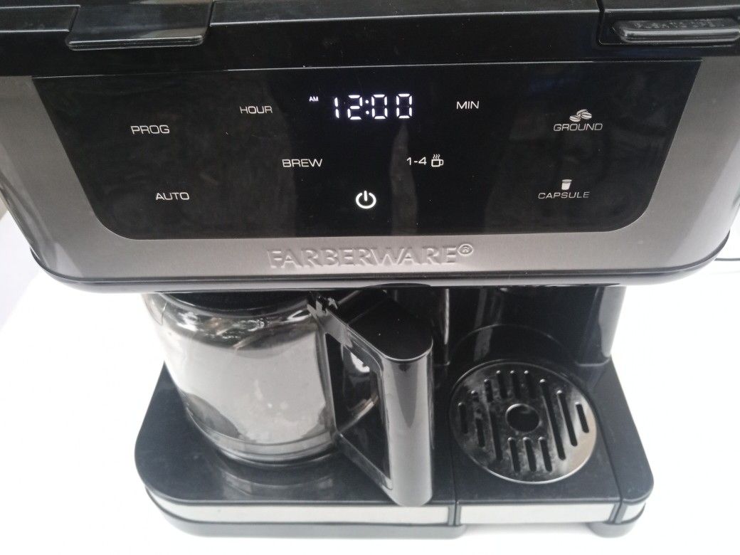 Farberware Dual-Brew 12 Cup Coffee Maker with 2 Different Size K-Cup Pods