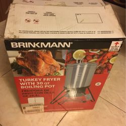Brink man turkey fryer 30 quart brand new