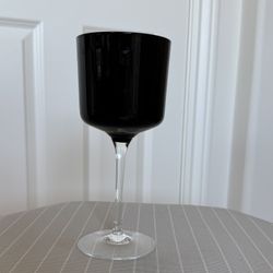 Villeroy & Boch Crystal Goblets, black top  (set of 5) 