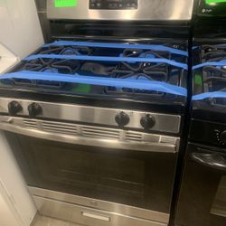 GE Gas Stove Stainless Steel Working Perfectly 4 Months Warranty 