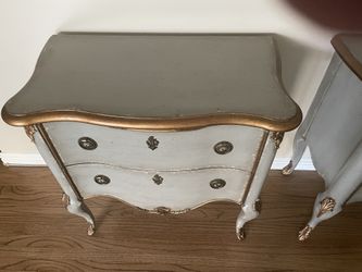 Beautiful French blue & Gold Small Dressers