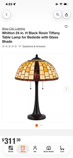 CAL Lighting Whitton Tiffany Table Lamp