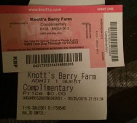 Knottsberry farm tickets