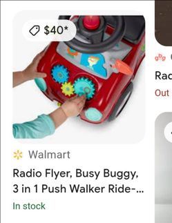 Radio Flyer ride on buggie