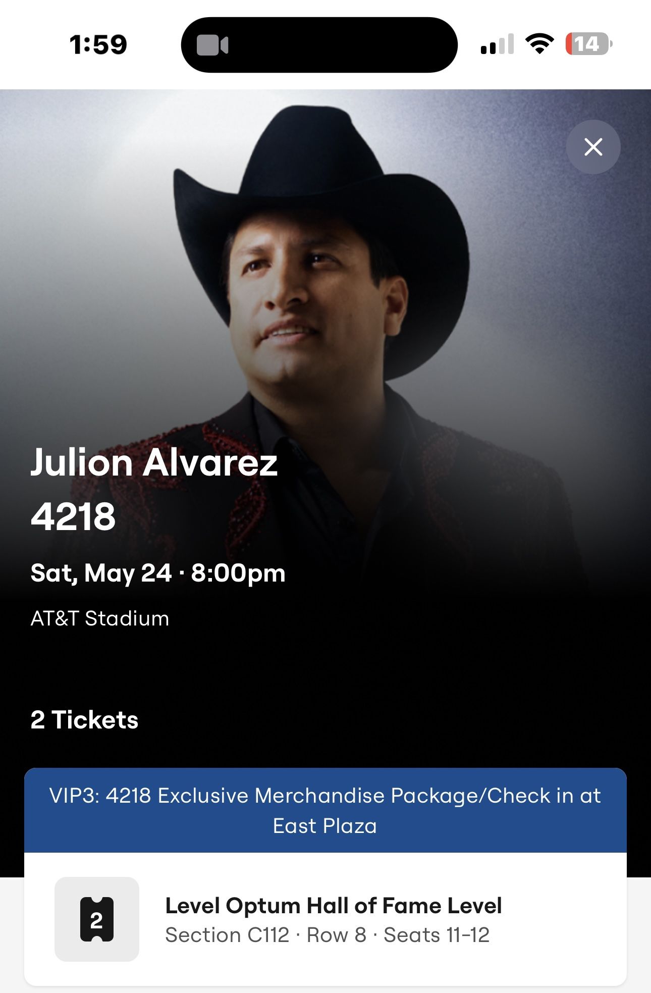 Julion Alvarez Concert 🎫🎫🎫