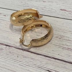 Gold Plated Hoop Earrings