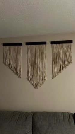 Set of 3 Macrame Wall Hangings