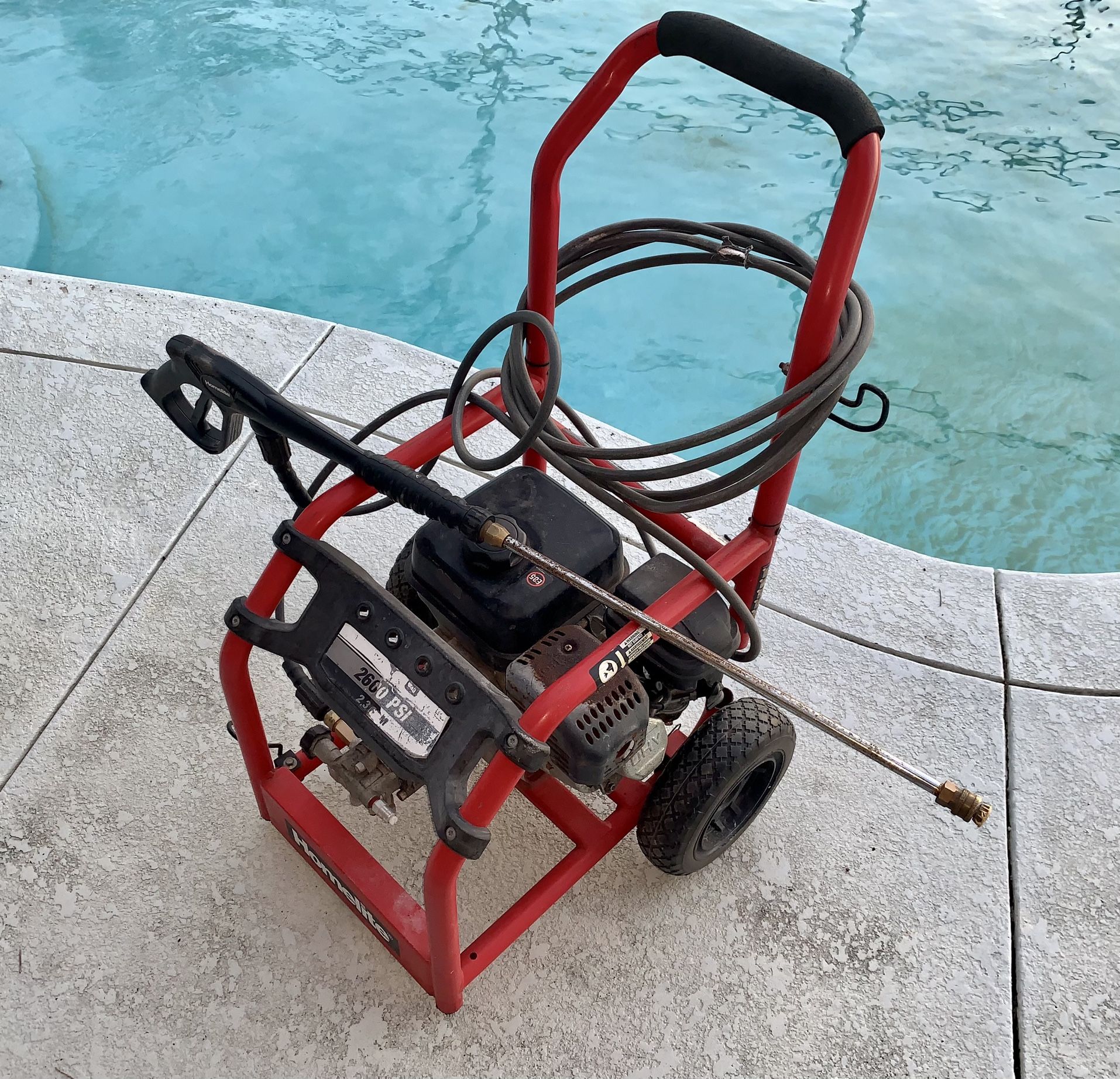 HONDA 2600psi Pressure Washer Frame by Homelite 179cc HONDA ENGINE Runs