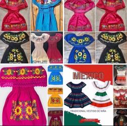 Girls Mexican Dresses - Variedad de Vestidos, Niñas