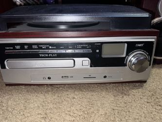 Home Speaker System Cd Player Record Player Auxiliary 8 Track for