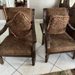 Brown Wooden Chairs