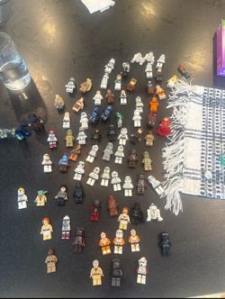 Lego Star Wars Rare Minifigure Lot of 80+ | Queen Padme Red Dress, Boba Fett, Clones, ECT.