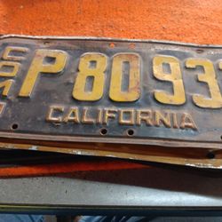 Old Lic Plates