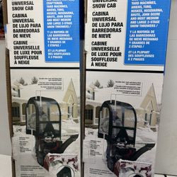 New Arnold Deluxe Universal Snow Cab. (2) Available $50 Each. Must Pick Up