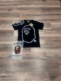 Large black bathing ape tee