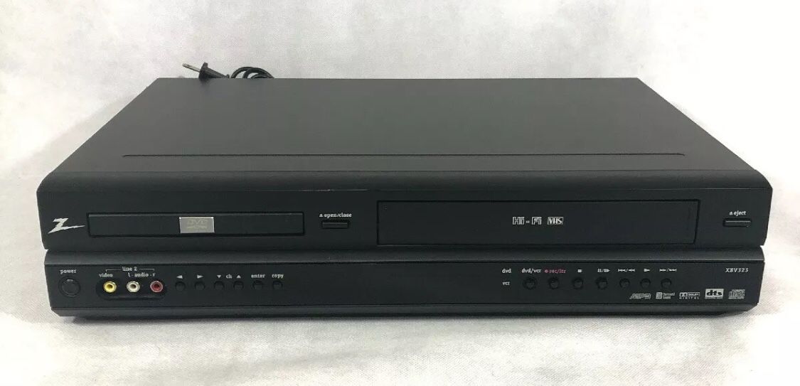 ZENITH XBV-323 DVD/VCR Combo Player VHS Recorder With NO Remote. Tested. Works. THIS PLAYER DOES NOT RECORD TO DVD’S