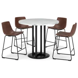 Centiar Counter Height Dining Table and 4 Barstools Extensive Inventory Liquidation