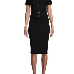 Women’s 2 Pc Dress Set Black 