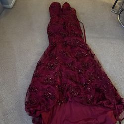 Burgundy Prom Dress 