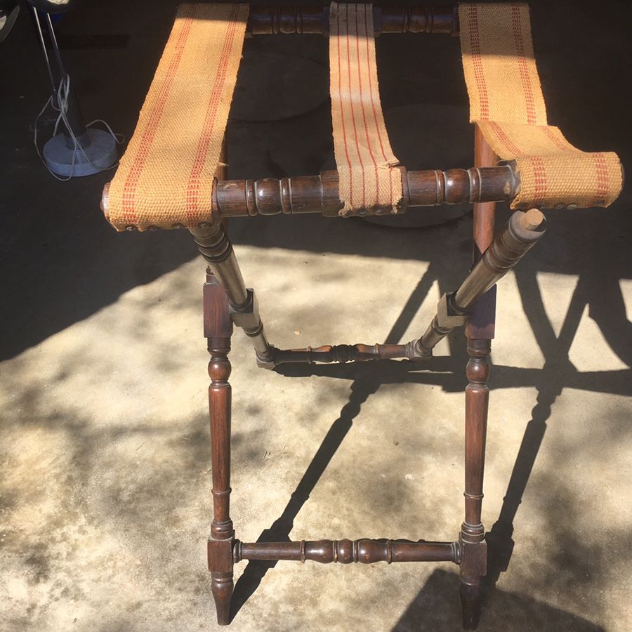 Antique luggage rack or tray table