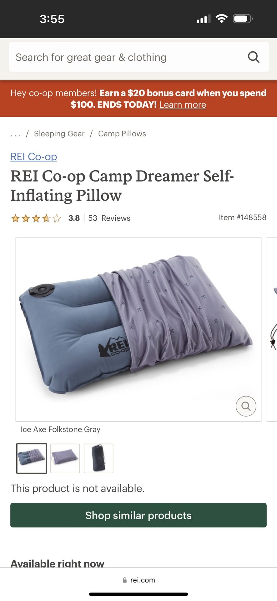 Rei Camping Pillow