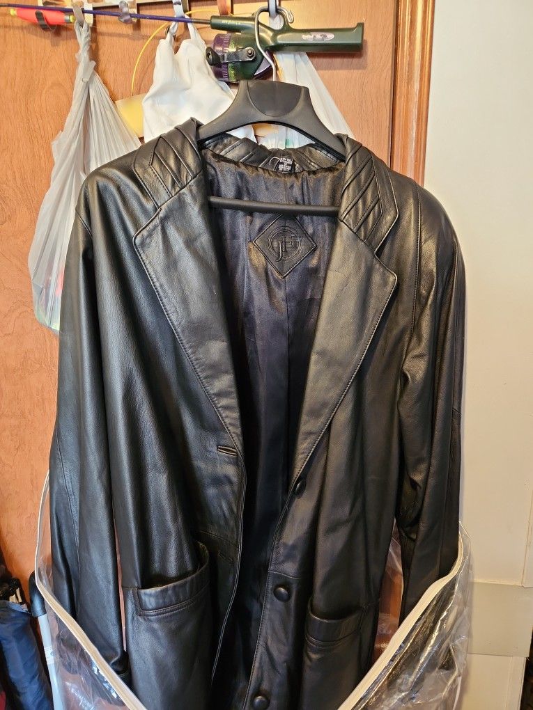 Long Leather Coat