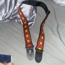 Perri's Jacquard Guitar Strap Red 2 in.