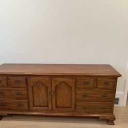 Solid wood buffet/sideboard with drawers and cabinet storage