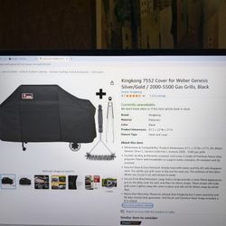 NEW In Box-Gas Grill Cover-up Fits Weber Genesis Gold/Silver