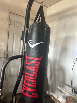 Everlast hanging punching bag with stand included