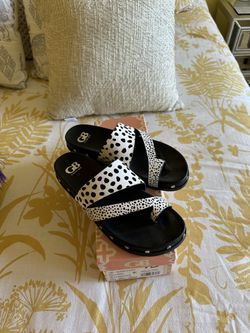 Gianni Bini Animal Print Sandals 