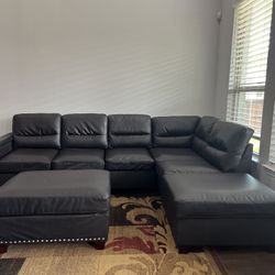 Sectional With Ottoman