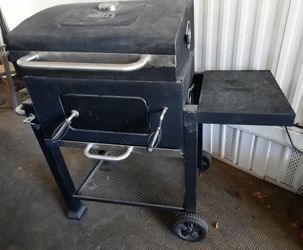 Large Charcoal Grill with Side Shelf