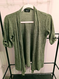Kohls Olive Green Fitted Cardigan Work