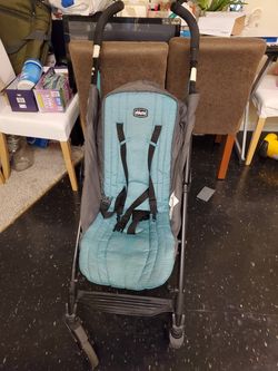 Turquoise stroller