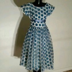 Vintage 1950's  Swing Rockabilly Pinup Dress