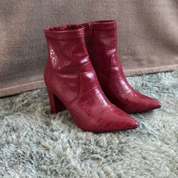 Red High Heel Boots