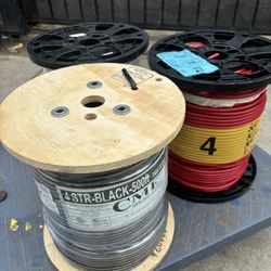 Electric Wire #4 Stranded 500 Ft $520 Each 